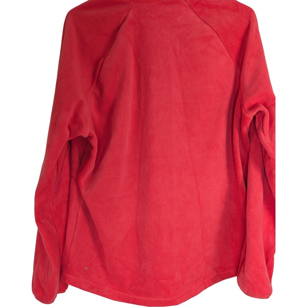 All in Motion Polartec Fleece Jacket Womens XXL Coral Red Full Zip Nylon Overlay - Picture 9 of 16
